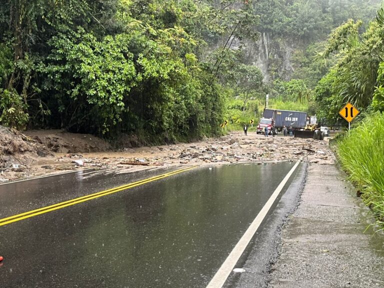 Colapso de vías en el Tolima por las fuertes lluvias