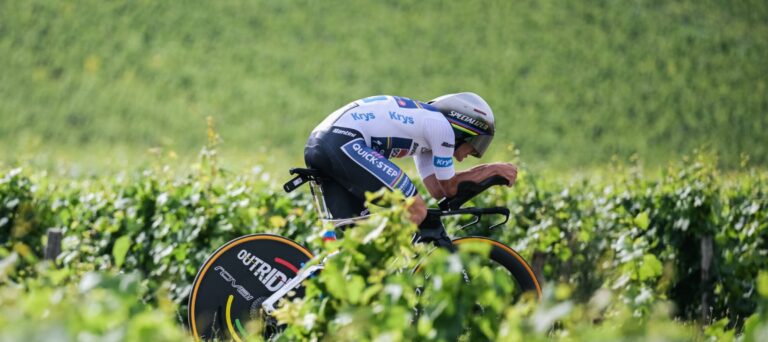 El ciclista belga Remco Evenepoel se impuso en la séptima etapa contrarreloj individual en el Tour de Francia