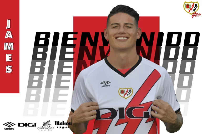 James Rodríguez, oficialmente es nuevo jugador del Rayo Vallecano de Madrid