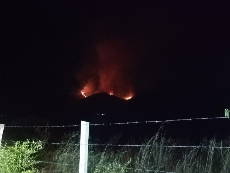 Activados protocolos de emergencia para controlar incendio forestal en Carmen de Bulira