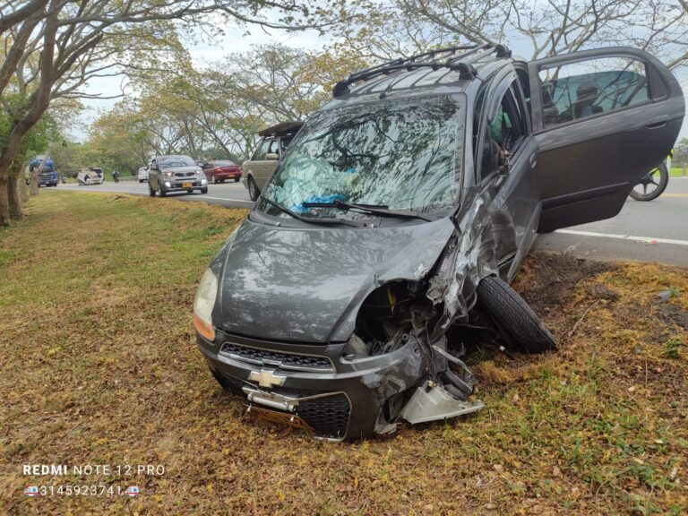 Fuerte accidente en la vía Ibagué – Alvarado con saldo de dos lesionados