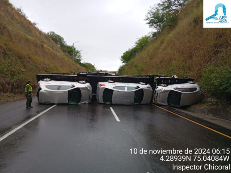 Esta cerrada la variante de Gualanday en la vía Ibagué – Espinal, por accidente de tránsito