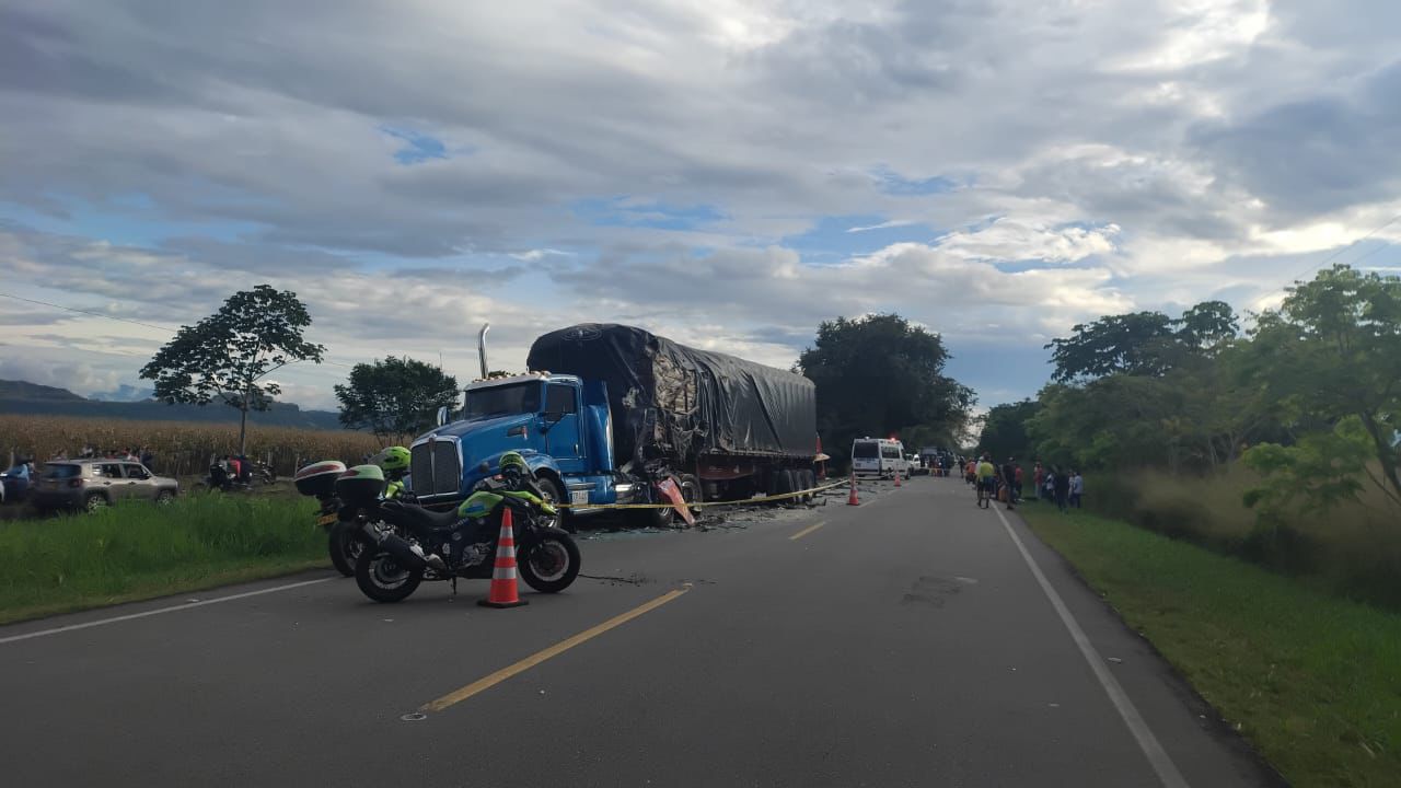 Dos personas fallecidas en accidente de tránsito en inmediaciones de Armero en el Tolima