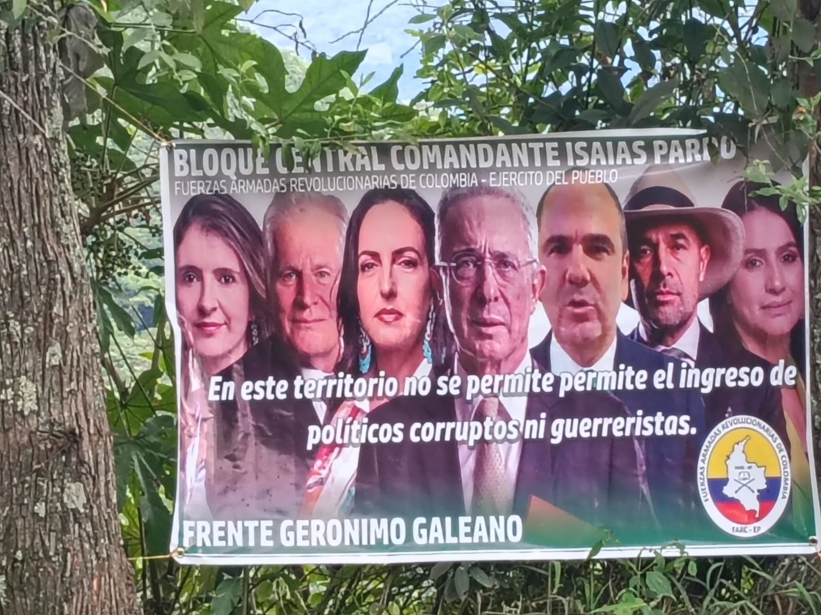 Valla amenazante contra la candidata Paloma Valencia en el Tolima genera rechazo de la sociedad