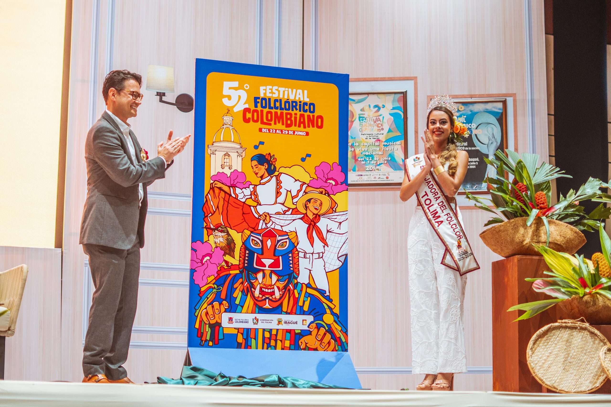 Se presentó la imagen oficial del 52° Festival Folclórico Colombiano que se realizará en Ibagué en el mes de junio